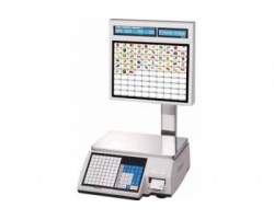 Торговые электронные весы с принтером этикеток CAS серии CL-5000J 144 (72 в двух регистрах) 3/6кг
